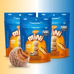 Kit 3 Pacotes MINI Doce de Leite com Coco Flormel Zero Açúcar Sem Lactose 60g