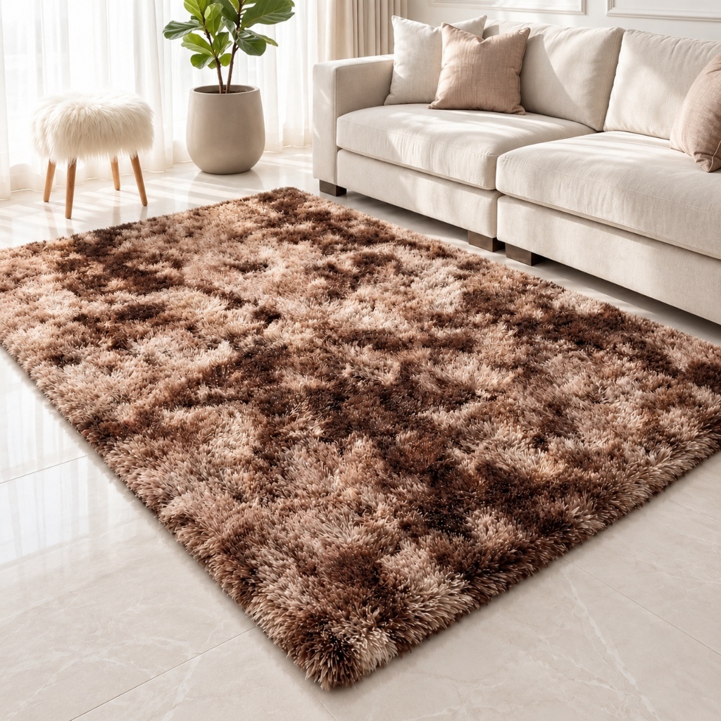 Tapete Sala 1,50 x 1,00 Quarto Peludo Felpudo Cores