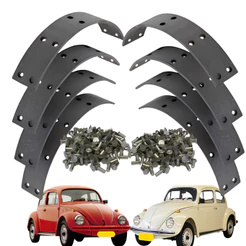 Kit Lonas de freio Fras-Le rodas dianteiras + rodas traseiras c/rebites Fusca roda 4 furos