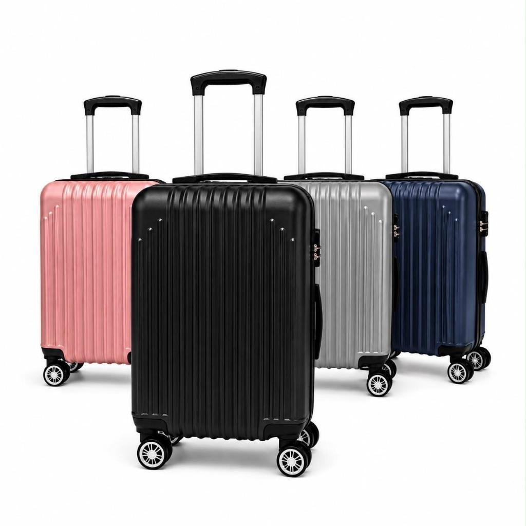 Imagem Mala Viagem Bordo 10Kg Com Cadeado Rodas 360 Removível Giratórias Leve Rígida Zíper Resistente ANAC