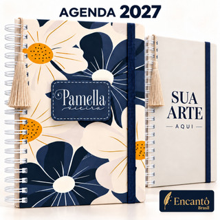 Agenda 2027 Personalizada A5 Capa Dura com Nome ou Sua (Encantô Brasil)