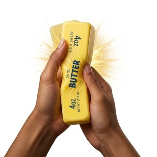 Squishy Manteiga Butter Grande 13,5 cm Brinquedo Macio de Apertar