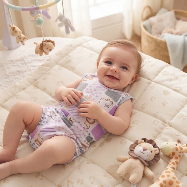 Conjunto Verão Bebê Body Regata e Shortinho 2 Peças Estampas Sortidas Canelado Leve Confortável P ao GG