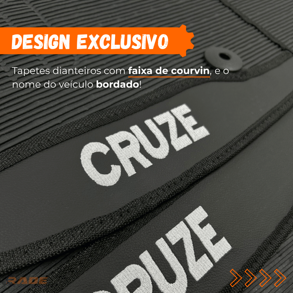 Jogo de Tapete Emborrachado para Cruze Hatch e Sedan 2011 a 2016 Kit Premium · foto 2