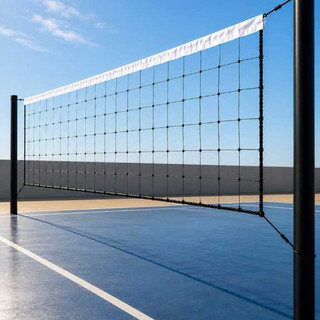 REDE DE VÔLEI 5X1 FIO DE SEDA 2MM TRANÇADO COM FAIXA REFORÇADA