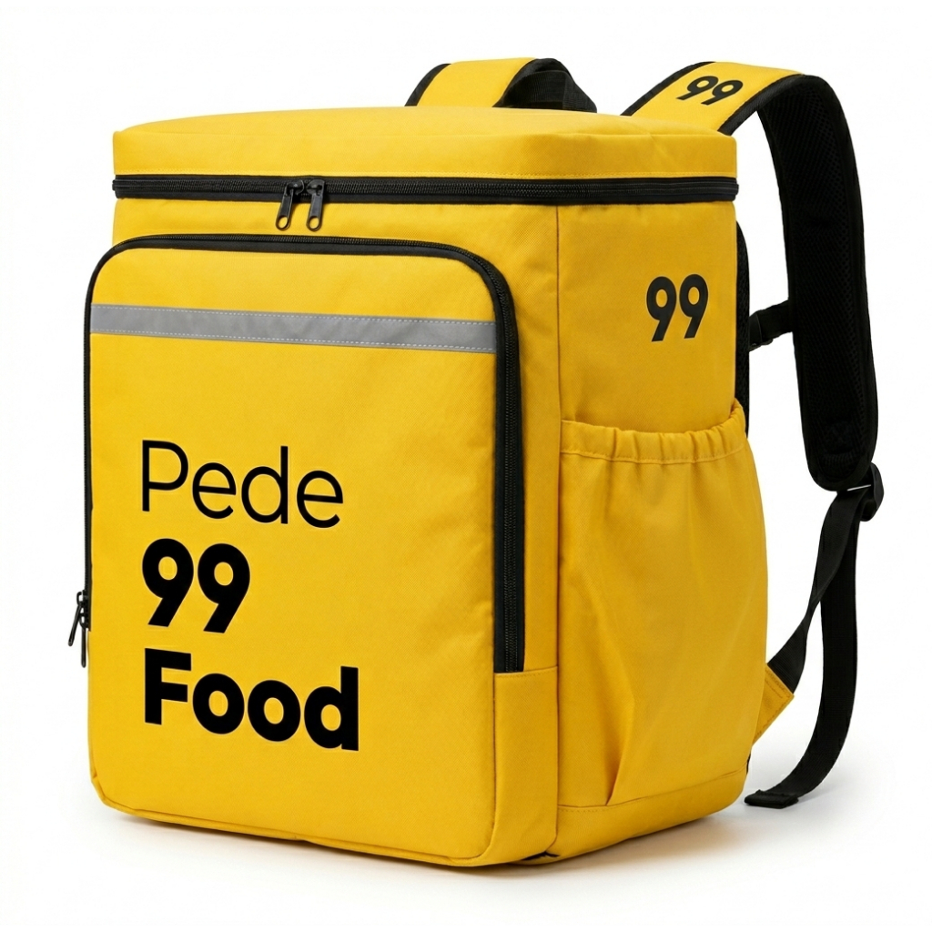 BAG 99 FOOD SEMI NOVA TÉRMICA FLEX AMARELA DELIVERY IMPERMEAVEL