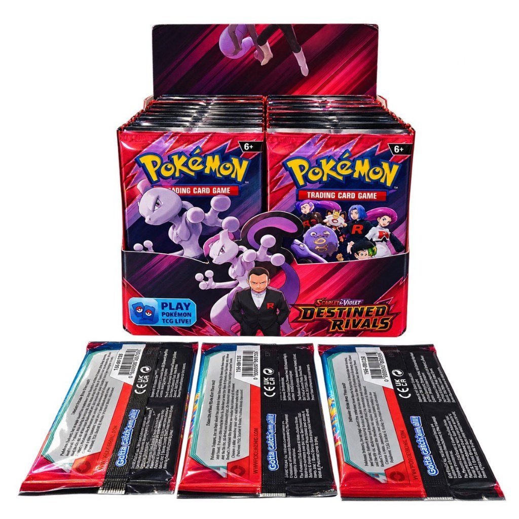 CARTA POKEMON Pokémon TCG Destined Rivals SV10 Booster Inglês Lacrado 10 Cartas