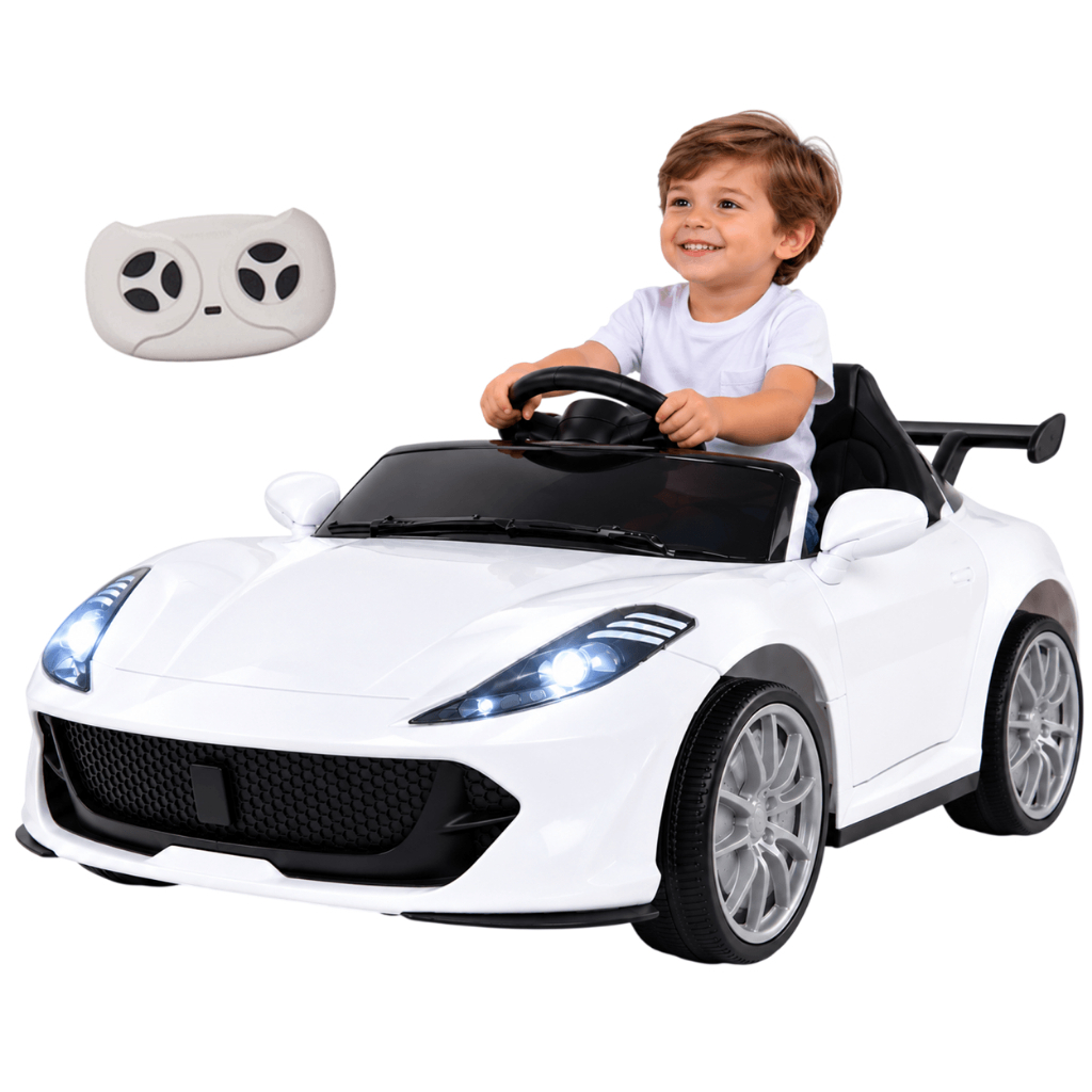 Carro Eletrico Shiny Toys La Ferrari Esportivo Branco 6V Controle