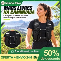 Mochila Colete Esportiva Ultraleve Respirável Ajustável Para Trilha Corrida E Ciclismo Acessórios
