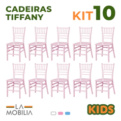 Kit 10 Cadeiras Infantil Polipropileno Festa e Brinquedoteca