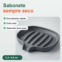 Saboneteira Drenante Impressa em 3D Banheiro Pia Cozinha Escoamento Rápido Anti Lodo Sabonete Seco