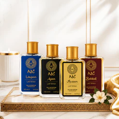 Kit 4 Perfumes Árabes Loujain + Hussan + Barakiat + Asan 100ml Importado Masculino Aroma Marcante