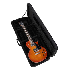 Case para Guitarra Elétrica Stagg HGB2-RE Preto Acolchoada Com Veludo