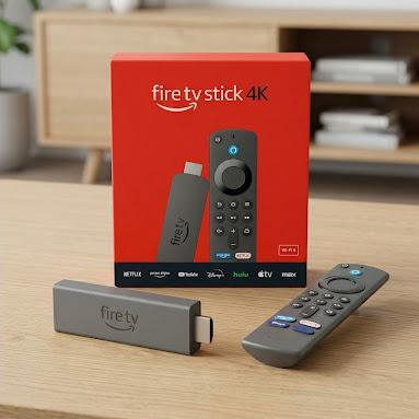 Amazon Fire TV Stick 4K UHD 2ª Geração Com Wi-Fi 6E E Controle De Voz Alexa E Dolby Atmos