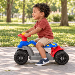 Carrinho Andador Infantil Menino Gira Gira Até 3 anos 16kg Cert Inmetro - Buzina e Freio Queen Shop