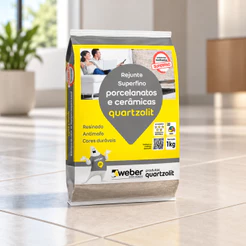 Rejunte Superfino Porcelanato Argila 1kg Quartzolit Rejunte para revestimento cerâmico Rejunte Para Porcelanato