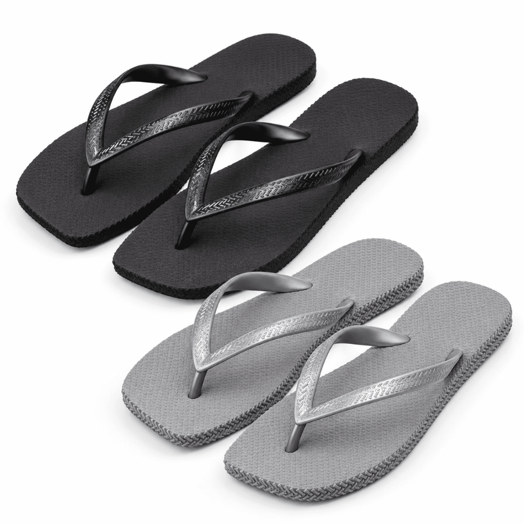 Kit 2 Pares Chinelo Feminino Slim Verão Antiderrapante Macio Leve Confortável Praia