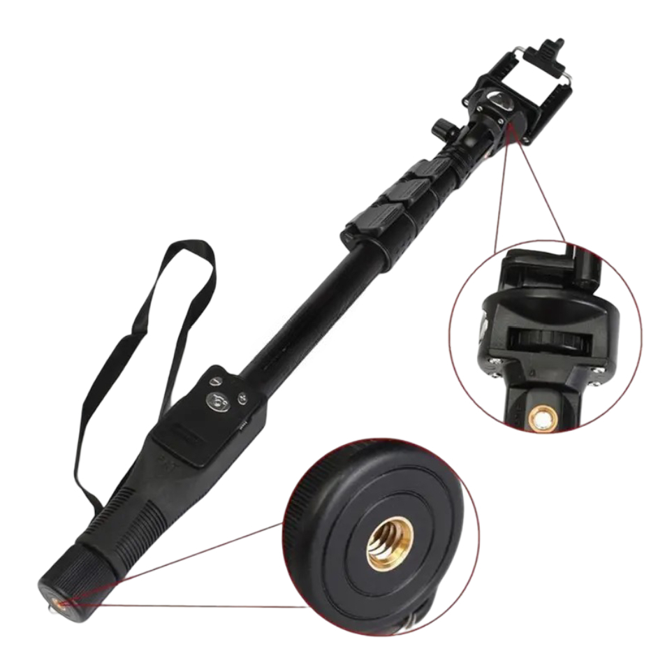 Bastão de Selfie Yunteng YT-1288 3 em 1 Selfie Stick Tripé Mono Com controle Video Fotos Lives Casa