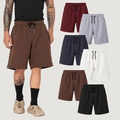 Bermuda de Moletom Streetwear Unissex 2 Cabos 300g – BRUNX