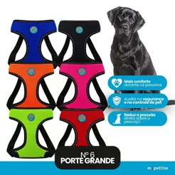 Coleira Peitoral Para Cachorros Porte Grande Com Guia Colete Confortável Respirável Flexível Cão E Gato Para Pet
