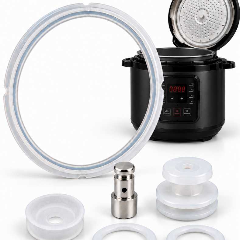 Kit Vedações Borracha Para Panela De Pressão Elétrica Compatível Electrolux Rita Lobo 5 Litros