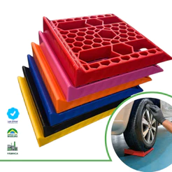 Kit 4 Rampa Detalhamento Automotivo Meia Pata Limpeza Pneus Autofloor - Direct Borrachas
