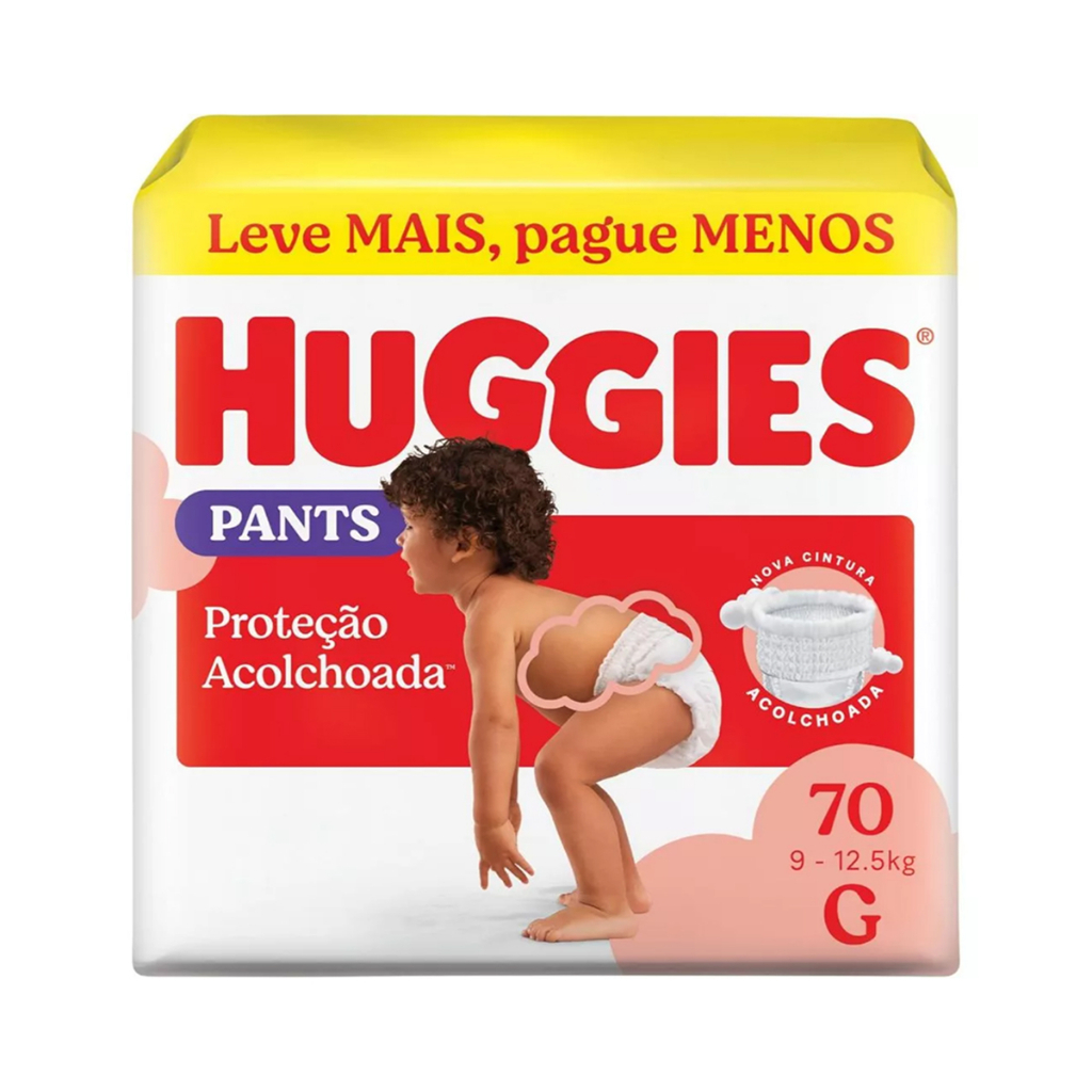 Fralda Infantil Huggies Supreme Care Roupinha G Com 70 Unidades