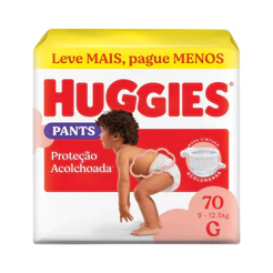 Fralda Infantil Huggies Supreme Care Roupinha G Com 70 Unidades