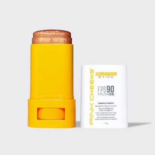 Iluminador Multifuncional Corporal e Facial FPS 90 FPUVA 35 17,5g com Proteção Solar PINK CHEEKS em Oferta na Shopee