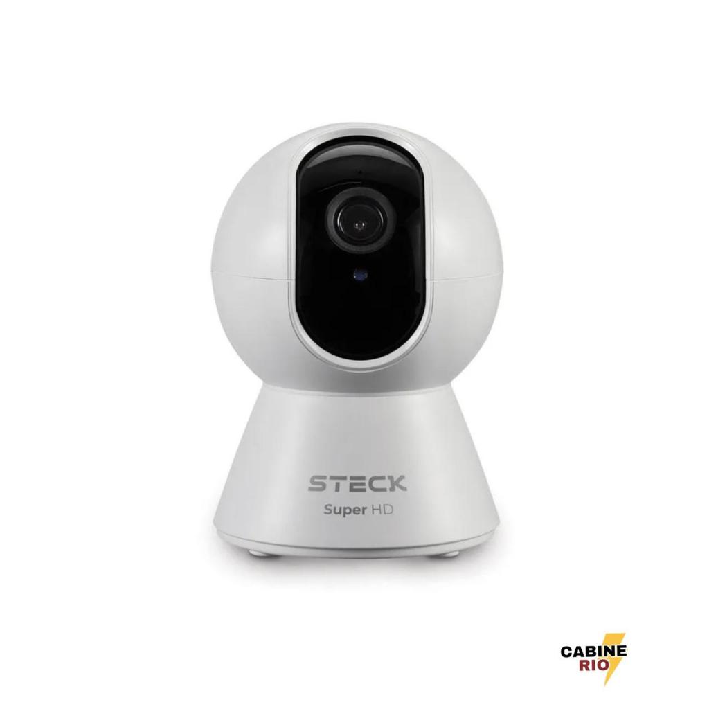 Câmera De Segurança Interna Ptz 360 Wi-Fi Steck Super HD – Monitoramento Inteligente