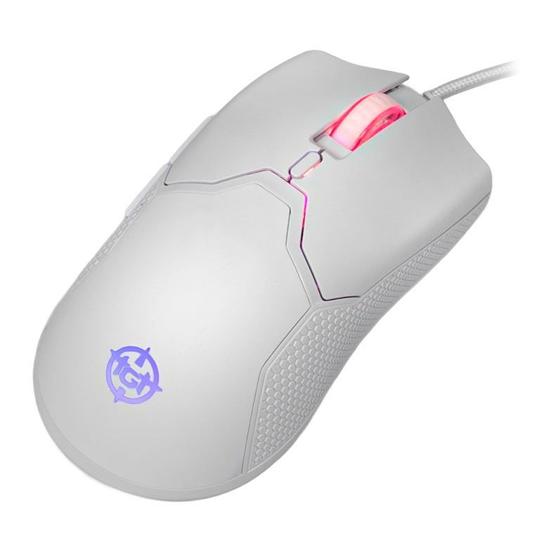 Mouse Gamer TGT Bizon X, Rainbow, 7200DPI, 6 Botoes, Branco, TGT-BIZ-X-WH01