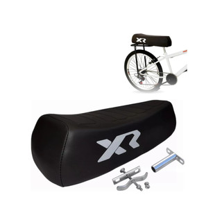 Banco Xr Preto Mobilete Para Bicicleta Bike Aro 24 26 Resistente Reforçado Com Presilhas