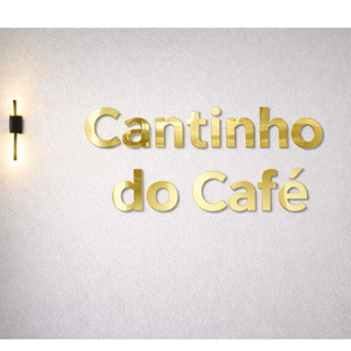 Espelho Decorativo Cantinho Do Café Em Acrílico Rose ou Dourado com Xícara Sala Cozinha em Oferta na Shopee