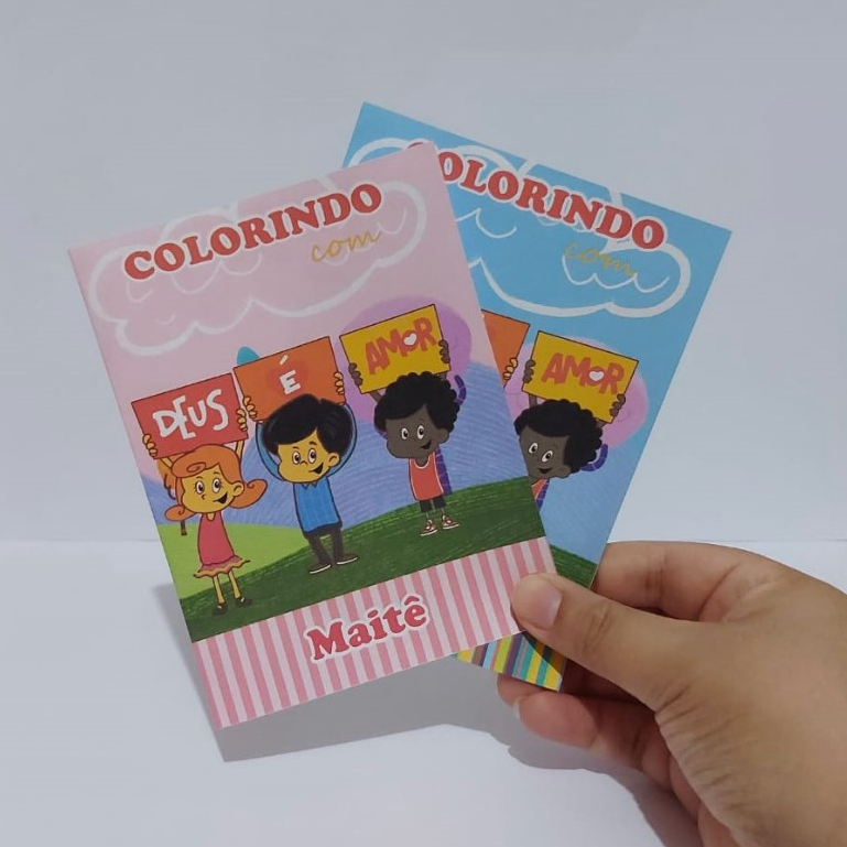 3 Palavrinhas - kit Livrinho de Colorir/Personalizado/Livro/Lembrancinha/Festa/Aniversario/Pintar em Oferta na Shopee