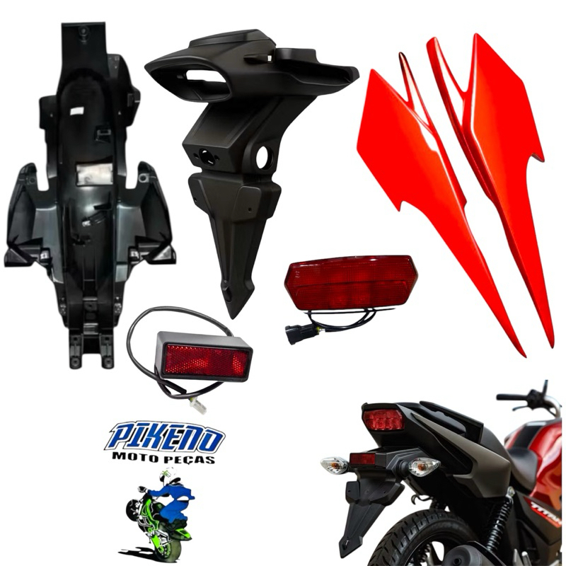 Rabeta traseira titan 160 25/26 TAMBEM adaptável EM modelos 17 até 22 em Oferta na Shopee