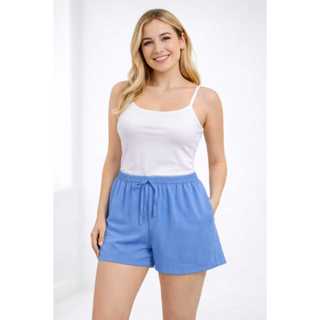 Short Feminino Duna Básico Cintura Alta com Elástico e Cordão – Confortável, Casual, Moda Verão em Oferta na Shopee