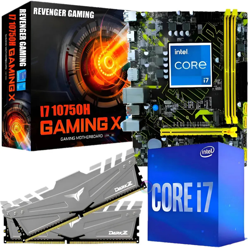 KIT UPGRADE GAMER - INTEL I7 5.1GHZ 10 GERAÇÃO, PLACA MÃE, 32GB DDR4