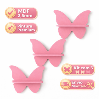 Prateleiras Modelo Borboleta Infantil Decoração Quarto e Sala em Oferta na Shopee