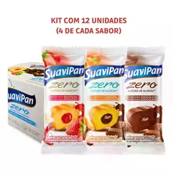 Display De 12 Bolinhos Misto 3 Sabores Zero Açúcar Suavipan
