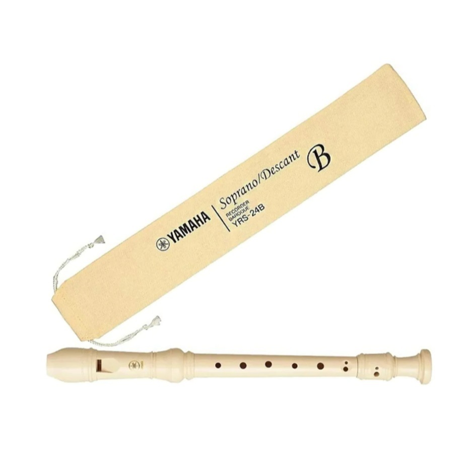 Flauta Doce Yamaha Soprano Barroca YRS 24 B