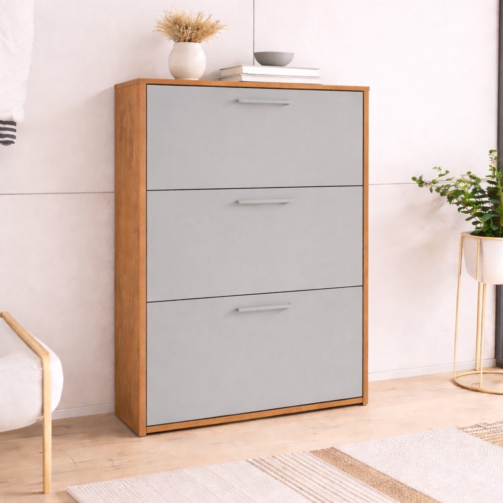 Sapateira 3 Portas Multiuso Organizador de Sapatos Compacto Para Quarto Sala Funcional Cores em Oferta na Shopee