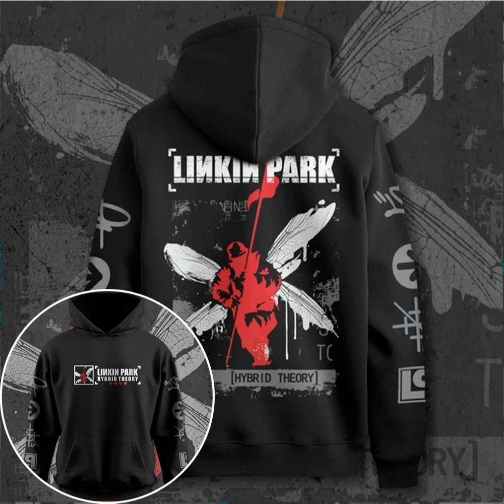 Moletom Canguru Blusa De Frio Linkin Park Hybrid Theory From Zero Banda Rock 90s Unissex