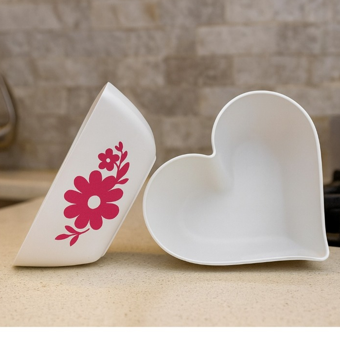 Kit 30 Petisqueiras coração Flor te amo mãe dia das mães brindes presentes lembrancinha plástico