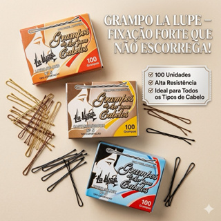 Grampos De Aço Para Cabelos - 100 Peças - La Lupe em Oferta na Shopee
