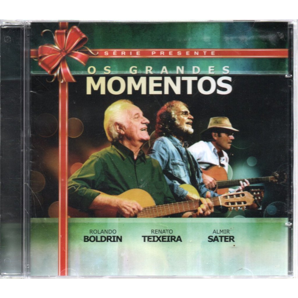 CD OS GRANDES MOMENTOS ROLANDO BOLDRIN / RENATO TEIXEIRA / ALMIR SATER ( LACRADO )