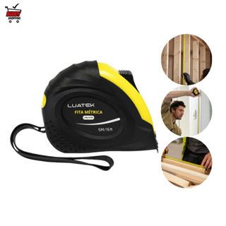 Trena Manual Emborrachada 5 Metros 5mx25mm Com Suporte em Oferta na Shopee