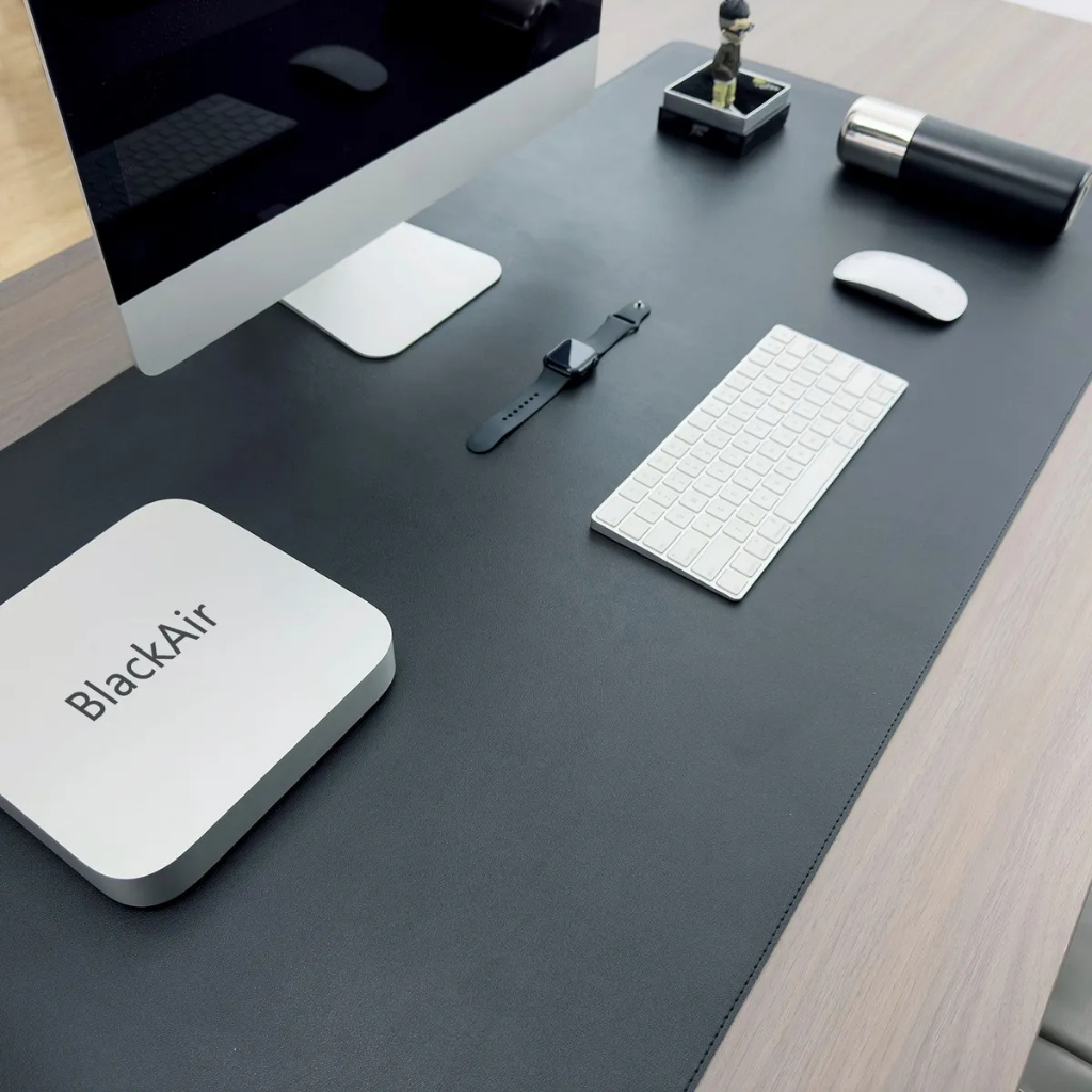 MousePad Grande Antiderrapante DeskPad Couro Ecológico Premium