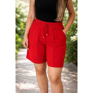 BERMUDA DUNAS  LONGUETE SHORTE  FEMENINA COM BOLÇO CONFORTAVEL LEVE VERÃO TENDENCIA em Oferta na Shopee