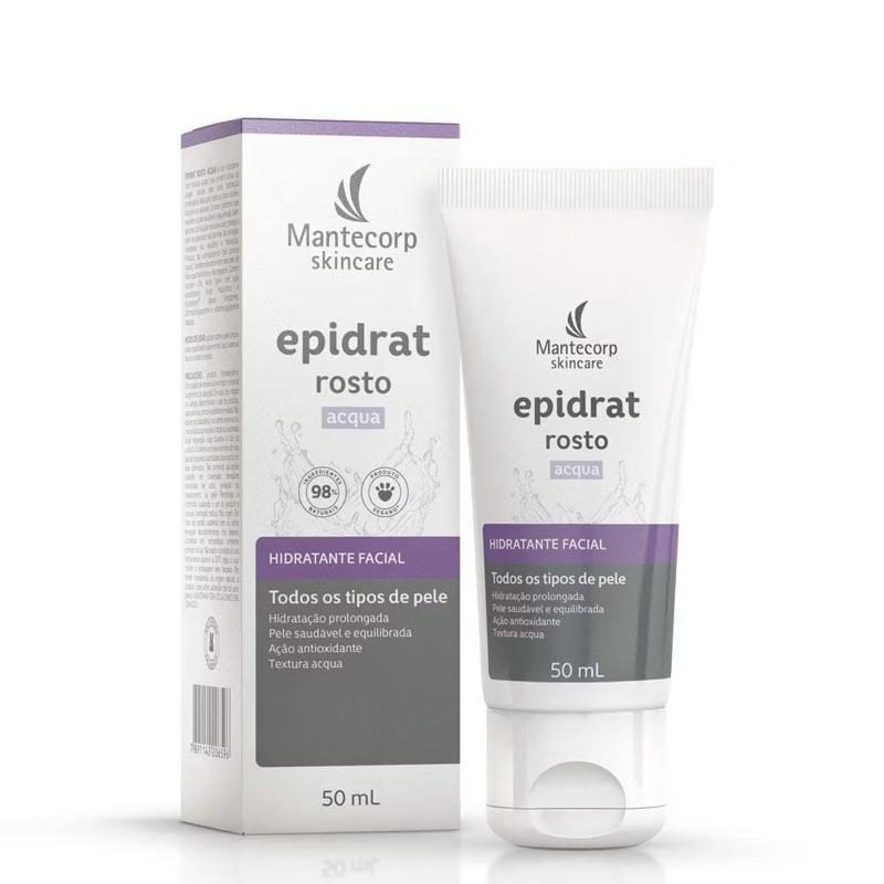 Hidratante Facial Mantecorp Epidrat Rosto Acqua 50ml