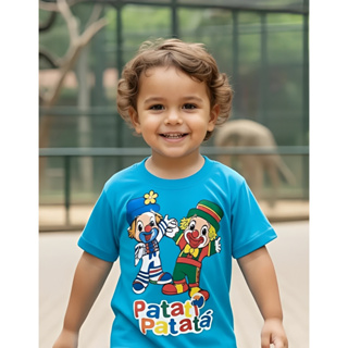 CAMISETA ALGODAO INFANTIL PATATI PATATA PALHACO ALGODAO PROMOCAO em Oferta na Shopee